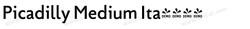 Picadilly Medium Ita字体转换